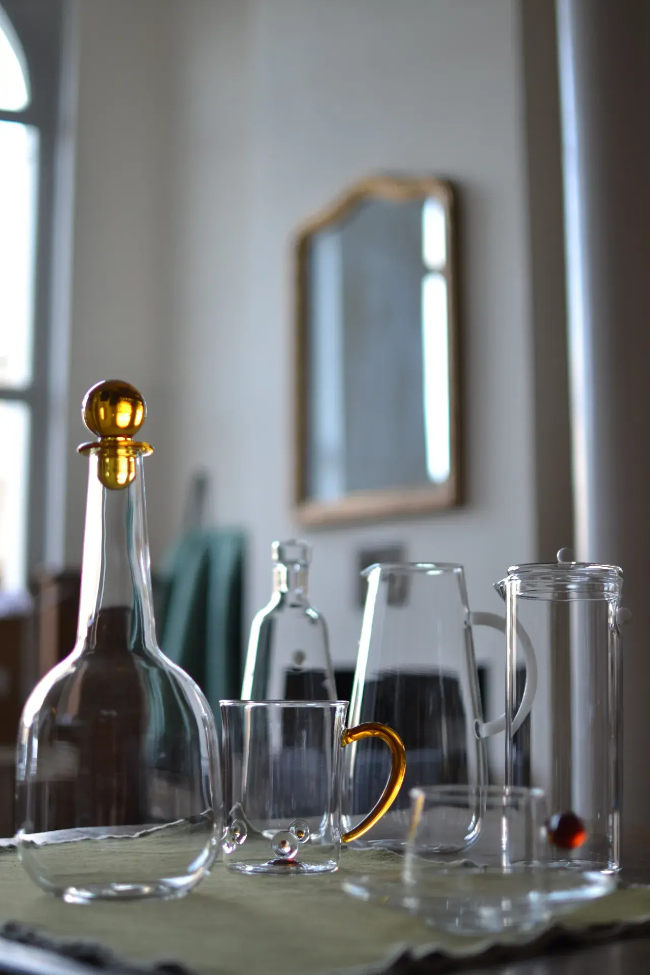 Verrerie dorée pour une table élégante